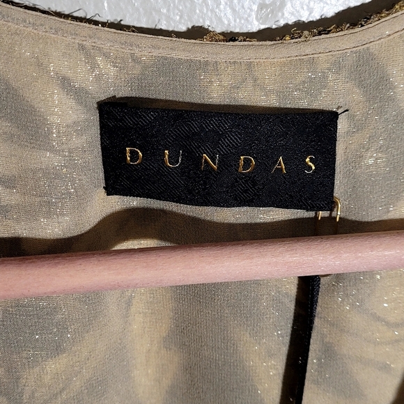 Dundas Ruffled Metallic Dress - Picture 9 of 9